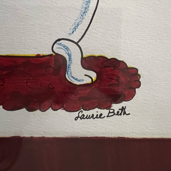 ORIGINAL’s - Laurie Beth - 1990’s “Bathroom Humor” Paintings - Numbered on Back! - Picture 13 of 16